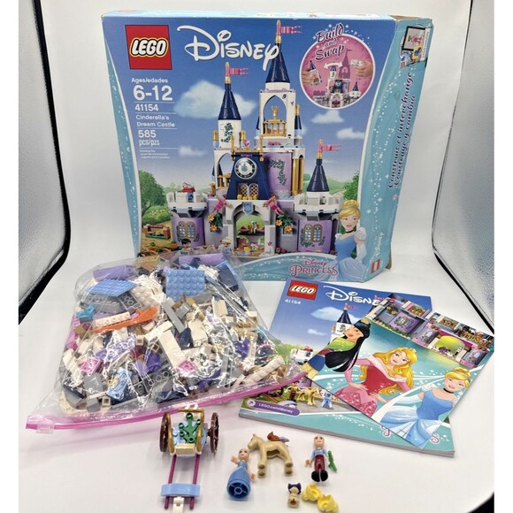 LEGO 41154 Disney Princess Cinderella's Dream Castle W/ Manual Mostly Complete - Picture 1 of 10